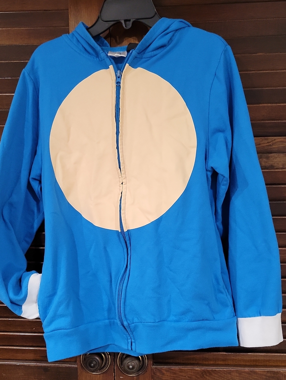 Blue Kids Sonic The Hedgehog Hoodie Zip-Up Sweater.